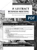 B&W Business Meeting Template