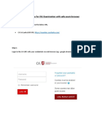 Instruction For CS1 Examination With Safe Exam Browser