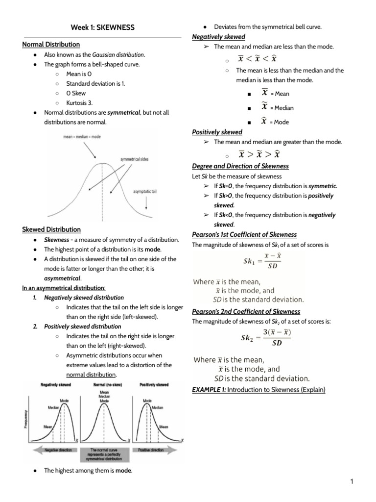 Understanding Skewness and Kurtosis | PDF | Skewness | Descriptive ...