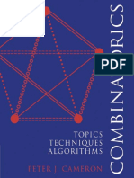 Cameron, Peter J - Combinatorics - Topics, Techniques, Algorithms-Cambridge Univ. Press (2010)