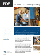 Structural Load and Fatigue Testing: Service Profile