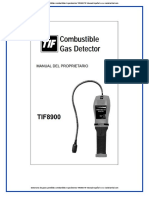 Detectores de Gases Portatiles Combustibles Explosimetros Tif 8900 Tif Manual Espanol