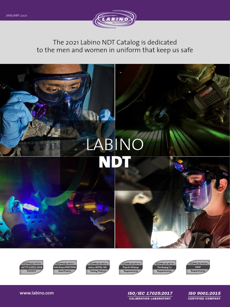 2021 Labino NDT Catalog Overview | PDF | Flashlight | Nondestructive ...