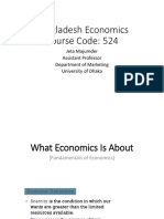 Bangladesh Economics Course Code: 524: Jeta Majumder Assistant Professor Department of Marketing University of Dhaka