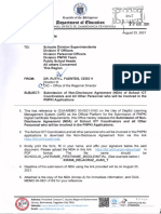 RM No. 354 S. 2021 Submission of Non Disclosure Agreement NDA of School ICT Coordinators and All Other Personnel For PNPKI Applications 2