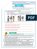 Experiencia de Aprendizaje Día 16 de Julio