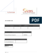 2021 Academic Year Strategic Marketing Management Plan