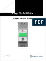 User Manual For 1 Phase Din Rail Meter