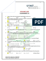 11 (MATH) Straight Line: (Assignment-3)