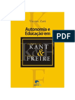Autonimia e Educação em Emmanuel Kant  Paulo Freire