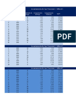 Levantamento de Aço Travessia 1 - Folha 1/2: N DN KG/M Quantidade de Peças Comprimento Da Peça Comprimento Total (M)