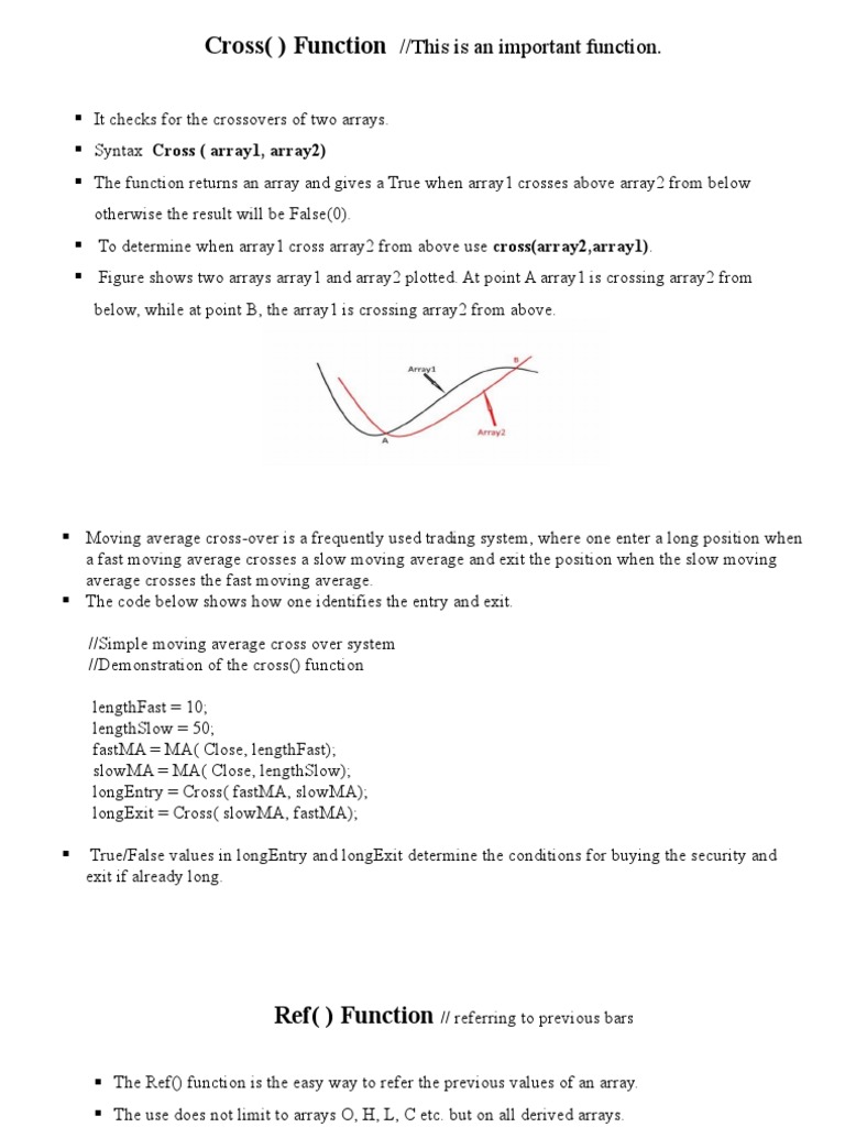 Cross Function for Array Crossover Analysis | PDF | Teaching Methods ...
