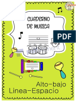 Cuaderno de Musica: Line A-Espacio