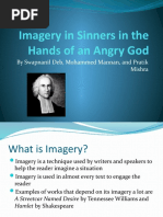 Imagery in Sinners in The Hands of An Angry God: by Swapnanil Deb, Mohammed Mannan, and Pratik Mishra