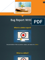 Bug Report Writing: Created By: Tarek Roshdy