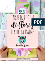 Tarjeta Pop Up de flores para el Día de la Madre