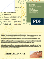 Terapi Komplementer Pada Penderita Hipertensi