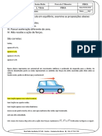 Prova de Física do 1o Bimestre aborda equilíbrio de partículas, forças em corpos e movimento