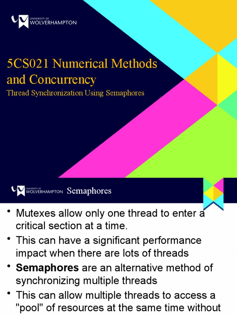 Thread Synchronization with Semaphores | PDF