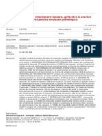 Materiale (Manuale, Chestionare Testare, Grile Etc) Si Servicii (Administrare/scorare) Pentru Evaluare Psihologica