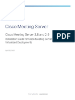 Cisco Meeting Server 2 8 Installation Guide For Virtualized Deployments