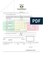 Affidavit of Residence Voter Registration: Form Vr.9