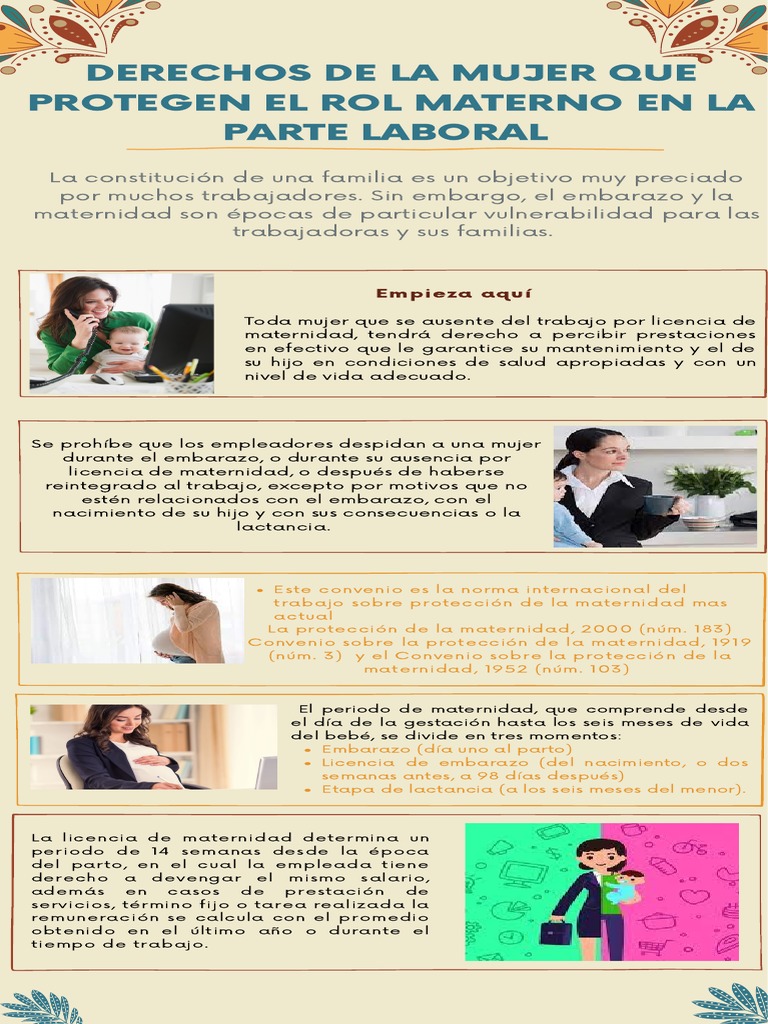 Los derechos laborales de la mujer durante el embarazo, la licencia de ...