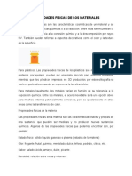 Propiedades Fisicas y Quimicas de Los Materiales