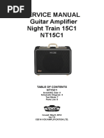 Service Manual Guitar Amplifier Night Train 15C1 NT15C1: Assembly View: 2 Schematic Diagram: 3 Test Mode: 7 Parts List: 8