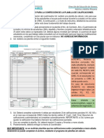 Pautas y Orientaciones para La Confección de La Planilla de Calificaciones