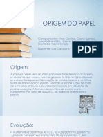 Origens e evolução do papel