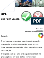 Treinamento Sobre OPL (One Point Lesson) - Eng Marcelo Ramos