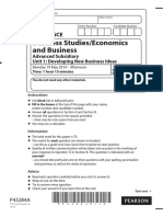 Business As Level Past Paper 1