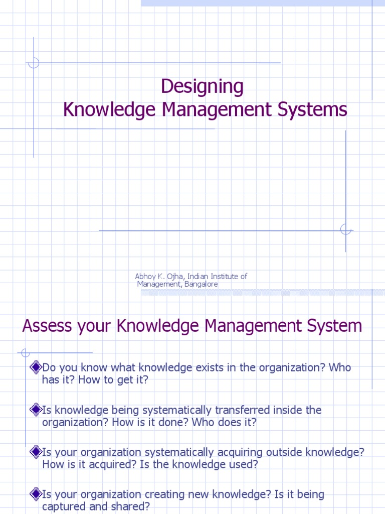 Designing A Knowledge Management System | PDF | Knowledge Management ...