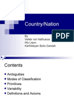 Country/Nation: by Volker Von Nathusius Wu Liqun, Karthikeyan Bollu Ganesh