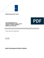 The Determinants of Participation in Global Value Chains A Cross-Country