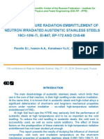 High-Temperature Radiation Embrittlement of Neutron Irradiated Austenitic Stainless Steels 18Cr-10Ni-Ti, Ei-847, Ep-172 and Chs-68