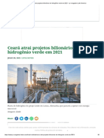 2021-07-20 - pv magazine Latin America - Ceará atrai projetos bilionários de hidrogênio verde em 2021