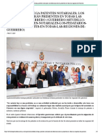 27-02-2019 Astudillo Entrega Patentes Notariales Los Fedatarios Estarán Presentes en Todas Las Regiones de Guerrero