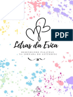 Letras Da Erica - Na Jornada Do Lettering @papelariadaerica + @eprojet