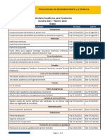 Calendario Oct 2021 Feb 2022