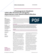 Evidence-Based Management of Patients With Colles' Fractures in Emergency Departments: A Case-Based Critical Reflection