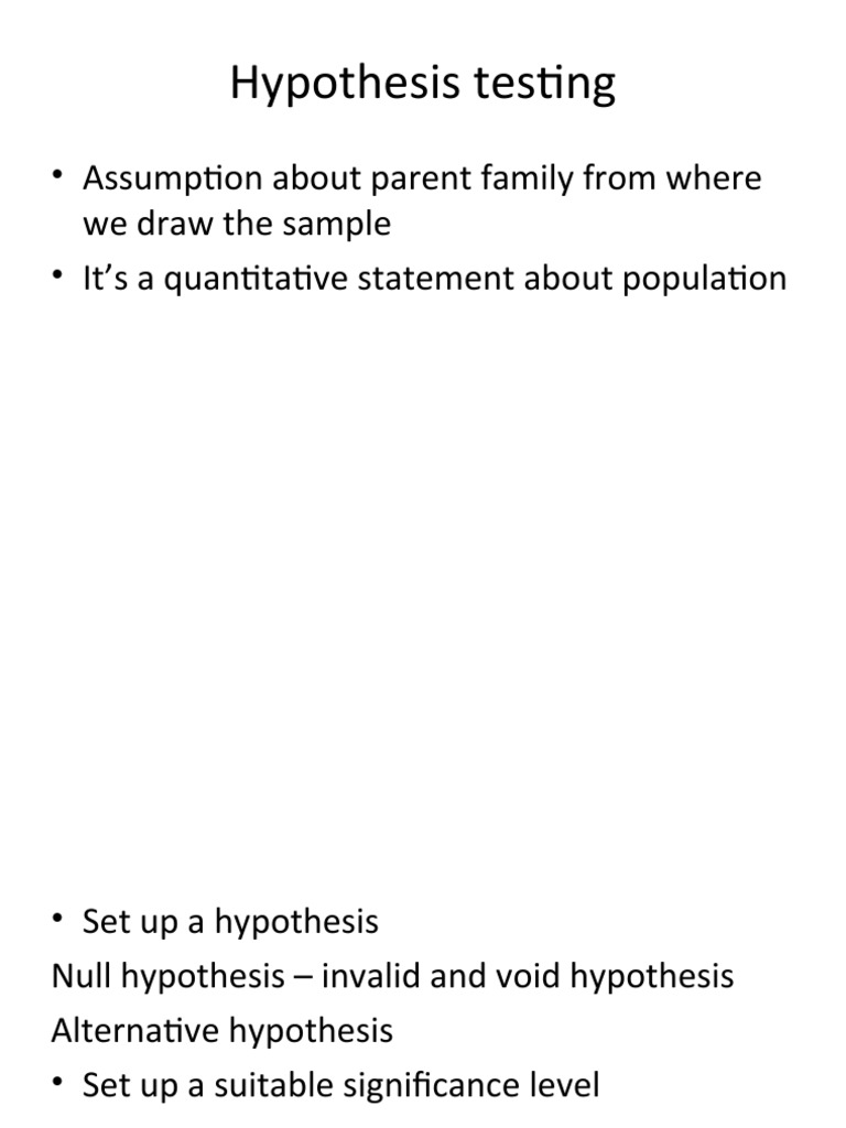 Understanding Hypothesis Testing Basics | PDF | Statistical ...