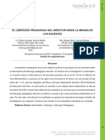 El Liderazgo Pedagógico Del Director Desde La Mirada de Los Docentes