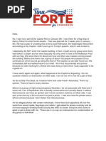An Official Statement From Tina Forte For Congress