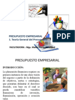 Unidad I - Teoría General Del Presupuesto Empresarial