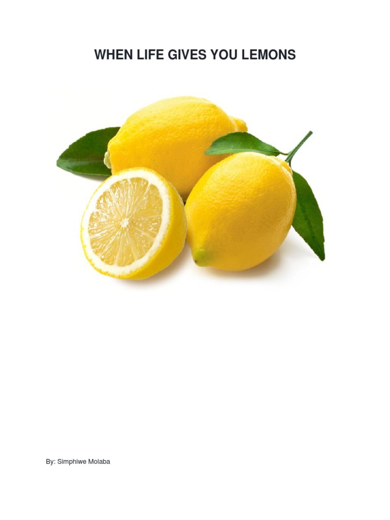 When Life Gives You Lemons | PDF