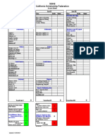 Score Sheet List I List II List III: Class Grade Points Class Grade Points Class Grade Points