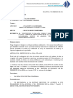 CARTA #010-2021 Recepcion de Obra