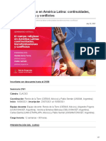 El Campo Religioso en América Latina Continuidades Transformaciones y Conflictos